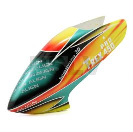 HC4305  Align 450 Pro V2 Painted Canopy (Yellow-Orange)